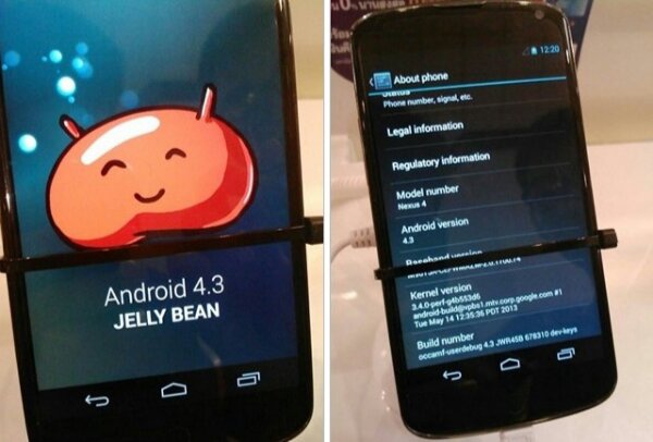 android 4.3 en Nexus 4